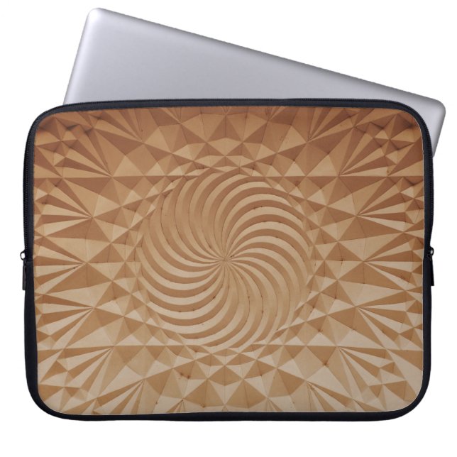 Housse Pour Ordinateur Portable Surface brune emboussée (Devant)