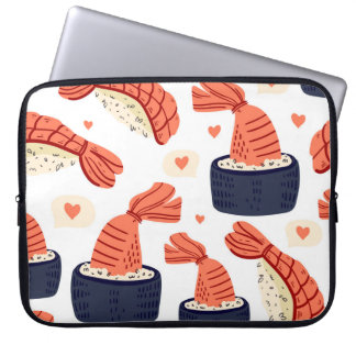 Housse Pour Ordinateur Portable Sushi Japonais nourriture Motif sans soudure