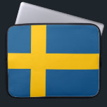 Housse Pour Ordinateur Portable Svenska flaggan<br><div class="desc">Den svenska flaggan!</div>