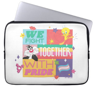 Housse Pour Ordinateur Portable SYLVESTER™ & TWEETY™  Nous nous battons ensemble a