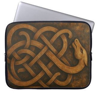 Housse Pour Ordinateur Portable Symbole ancien nœud serpent nordique