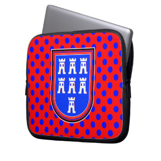 Housse Pour Ordinateur Portable SYMBOLE Bleu Rouge Saxon