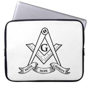 Housse Pour Ordinateur Portable Symbole franc-maçonnerie