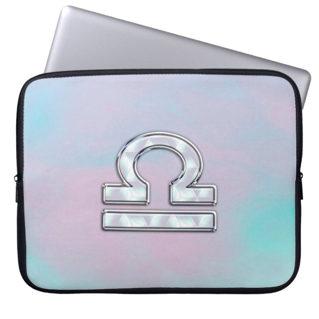 Housse Pour Ordinateur Portable Symbole Libra Mère de style perle (Devant)