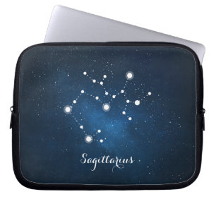 Housse Pour Ordinateur Portable SYMBOLE Zodiaque Astrologie Nébula Sagittaire Bleu