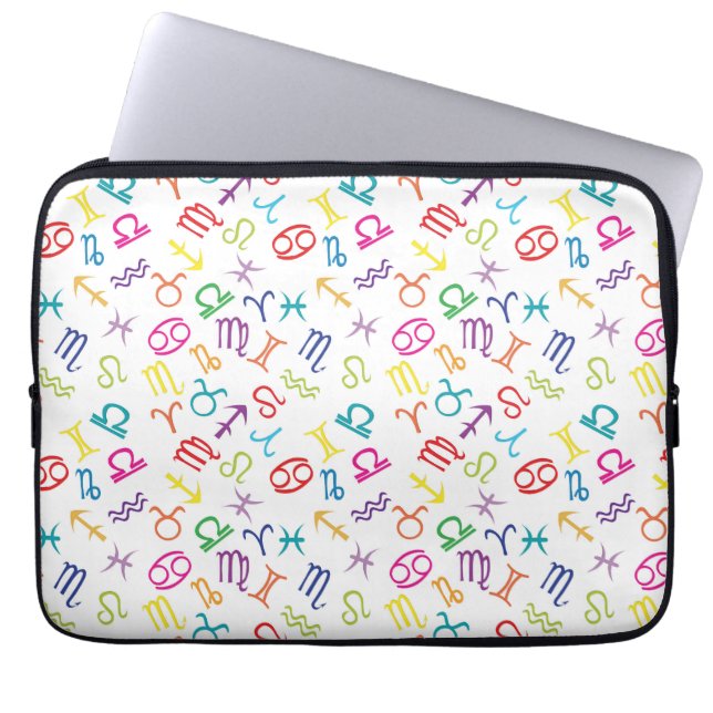 Housse Pour Ordinateur Portable Symboles du zodiaque  (Devant)