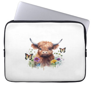 Housse Pour Ordinateur Portable T-shirt classique pour bébé vache de la Highland L