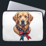 Housse Pour Ordinateur Portable T-shirt de la fête des Patriotes Golden Retriever<br><div class="desc">T-shirt de la fête des Patriotes Golden Retriever 3</div>