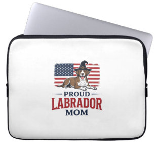 Housse Pour Ordinateur Portable T-shirt d'Halloween pour maman de Labrador fière e