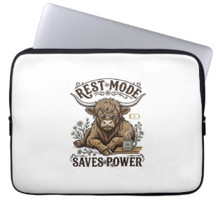 Housse Pour Ordinateur Portable T-shirt énergétiquement efficace vache vintage par