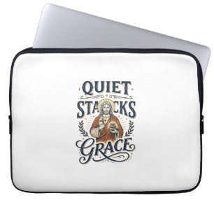 Housse Pour Ordinateur Portable T-shirt graphique Jésus bibliothécaire Art chrétie