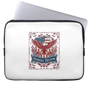 Housse Pour Ordinateur Portable T-shirt graphique vectoriel d'Halloween patriotiqu