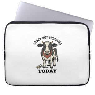 Housse Pour Ordinateur Portable T-shirt humour ferme vache grincheuse Saint-Valent
