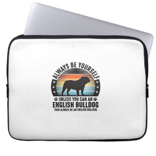 Housse Pour Ordinateur Portable T-shirt pour amateur de chien Bouledogue anglais V