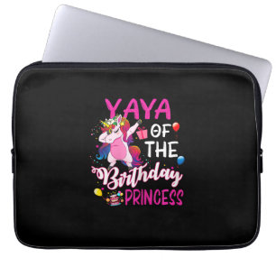 Housse Pour Ordinateur Portable T-Shirt Yaya de la princesse d'anniversaire licorn