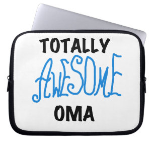 Housse Pour Ordinateur Portable T-shirts et cadeaux Oma Blue totalement géniaux