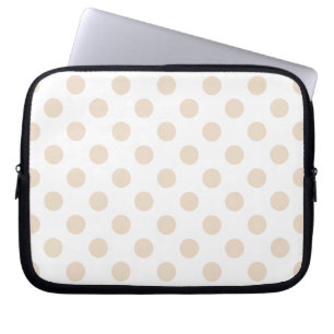Housse Pour Ordinateur Portable Tan pois