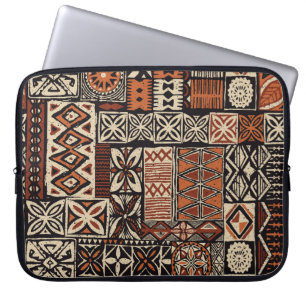 Housse Pour Ordinateur Portable Tapa hawaïen : Patchwork tribal