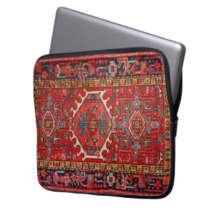Housse Pour Ordinateur Portable Tapis classique rouge oriental perse