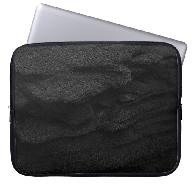 Housse Pour Ordinateur Portable Tapis noir et gris (Devant)