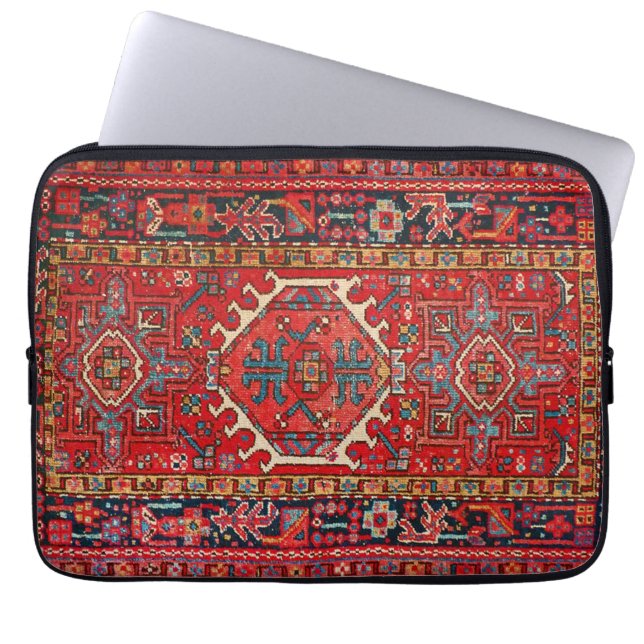 Housse Pour Ordinateur Portable Tapis Oriental Perse Turc (Devant)