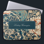 Housse Pour Ordinateur Portable Tapisserie vintage Florale William Morris Monogram<br><div class="desc">Ce design simple mais élégant présente une élégante motif de tapisserie fleurie d'inspiration William Morris. Protégez votre ordinateur portable ou votre tablette avec style. Ajoutez un nom pour le personnaliser. Fait un grand cadeau de Noël ou de fête des mères. Créé par Simply Farmhouse Press.</div>