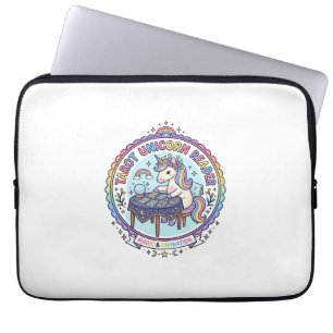Housse Pour Ordinateur Portable Tarot de Licorne Lecteur de Licorne T-shirt drôle 