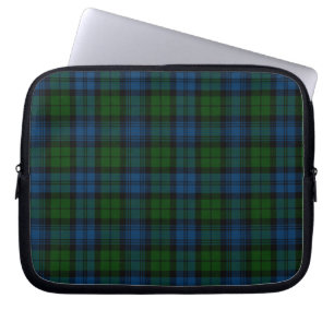Housse Pour Ordinateur Portable Tartan Clan Campbell Militaire Plaid Vert Bleu