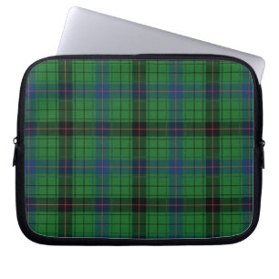 Housse Pour Ordinateur Portable Tartan Clan Davidson Plaid Blue Green À damiers
