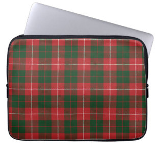 Housse Pour Ordinateur Portable Tartan Clan MacKinnon Plaid Red Green À damiers