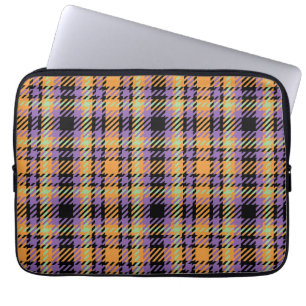 Housse Pour Ordinateur Portable Tartan plaid d'Halloween
