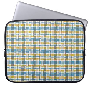 Housse Pour Ordinateur Portable Tartan sans joint, motif plaid. Arrière-plan. Vint