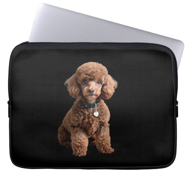 Housse Pour Ordinateur Portable Tasse de Poodle 2 (Devant)
