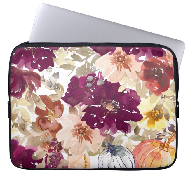 Housse Pour Ordinateur Portable Tatouage floral (Devant)