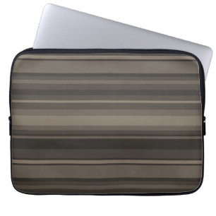 Housse Pour Ordinateur Portable Taupe bandes