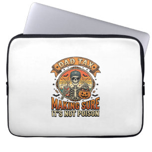 Housse Pour Ordinateur Portable Taxe Papa Drôle Halloween Squelette Bonbons_1