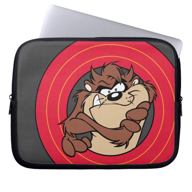 Housse Pour Ordinateur Portable TAZ™ à travers les cercles LOONEY TUNES™ (Devant)