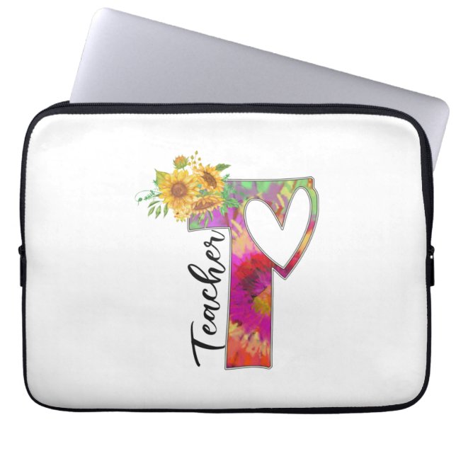 Housse Pour Ordinateur Portable Teacher Art Flower Teacher (Devant)