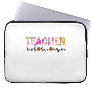 Housse Pour Ordinateur Portable Teacher Art Teach Love Inspire