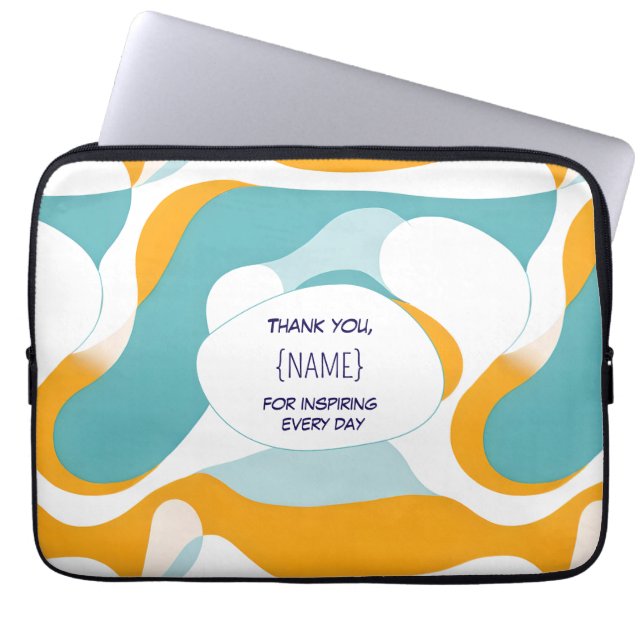 Housse Pour Ordinateur Portable Teacher Thank You –  Personalized (Devant)