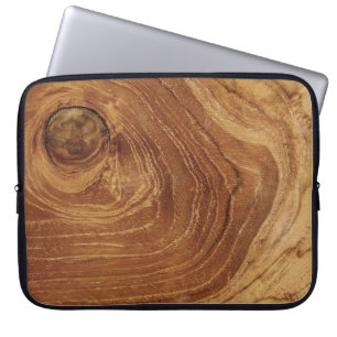 Housse Pour Ordinateur Portable Tec Brown en bois rustique Texture bois