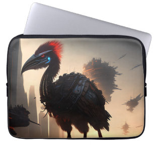 Housse Pour Ordinateur Portable "Techno-Feathers : Le robot futuriste Emu"