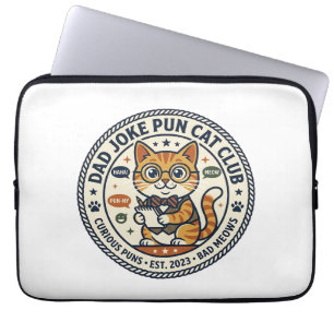 Housse Pour Ordinateur Portable Tee-shirt graphique de papa blague Pun Cat Cat - B