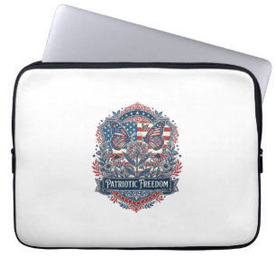 Housse Pour Ordinateur Portable Tee-shirt graphique vectoriel de jardin papillon p