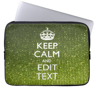 Housse Pour Ordinateur Portable Teinte verte Conserver le calme de votre texte