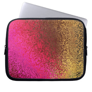 Housse Pour Ordinateur Portable Teintes en mauve et en or Manches d'ordinateur por