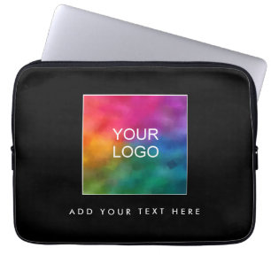Housse Pour Ordinateur Portable Télécharger Logo Moderne Modèle noir et blanc