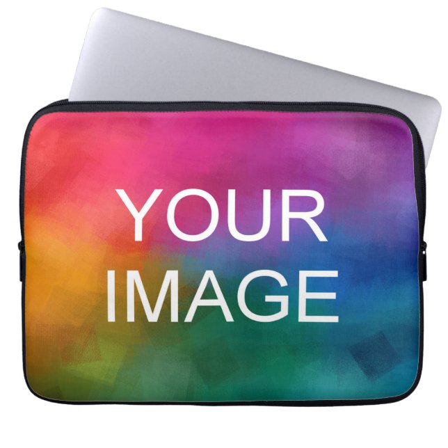 Housse Pour Ordinateur Portable Téléchargez votre logo photo Ajouter un Modèle tex (Devant)