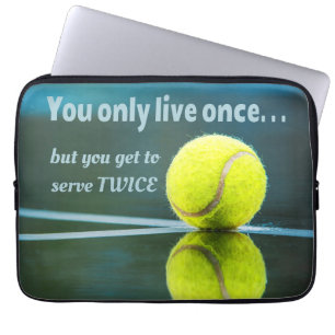 Housse Pour Ordinateur Portable Tennis en direct une fois sept deux fois, Tennis B