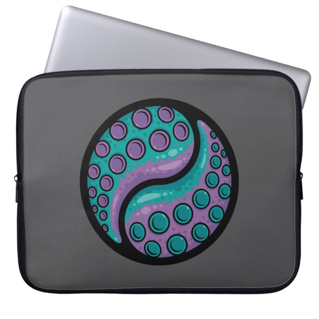 Housse Pour Ordinateur Portable Tentacle Yin Yang (Devant)